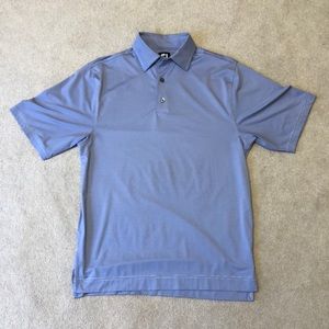 Footjoy golf polo (purple with pencil stripes)